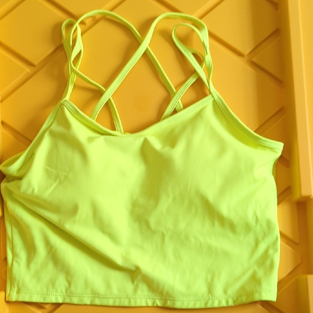 KIAVA Neon Green Bikini Top